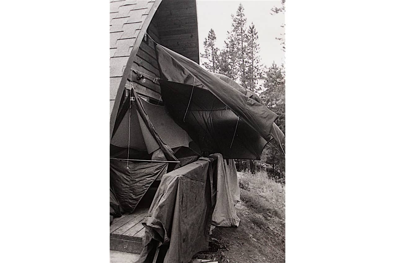 Common College. Banff tent drying